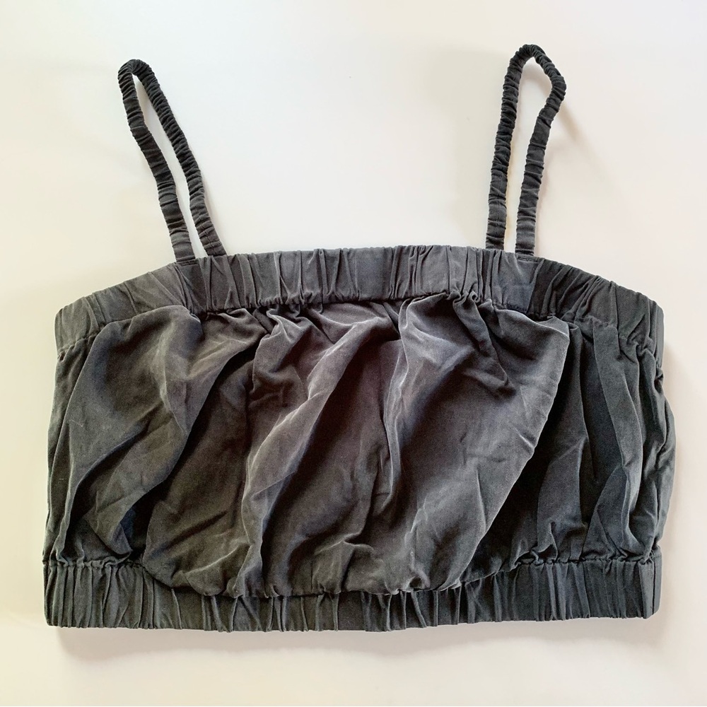Everlane Dark Gray Crop Cami Top US XS